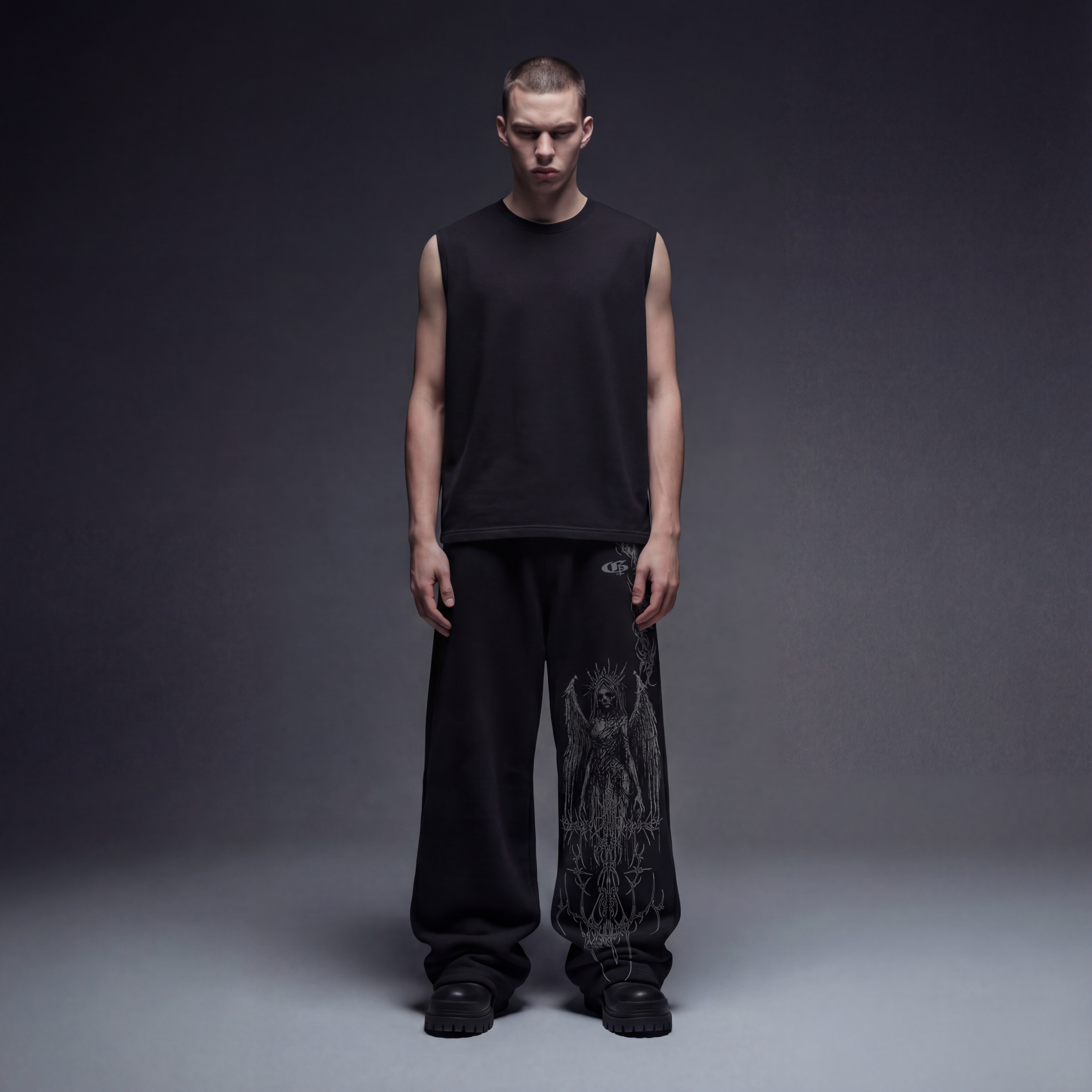 Crown Unisex Straight Fit Baggy Pants