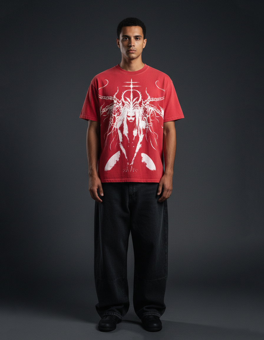 Relic Red Boxy Oversized Tshirt