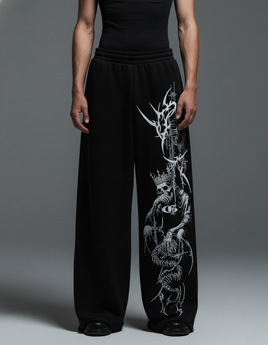 Demonitor Unisex Straight Fit Baggy Pants