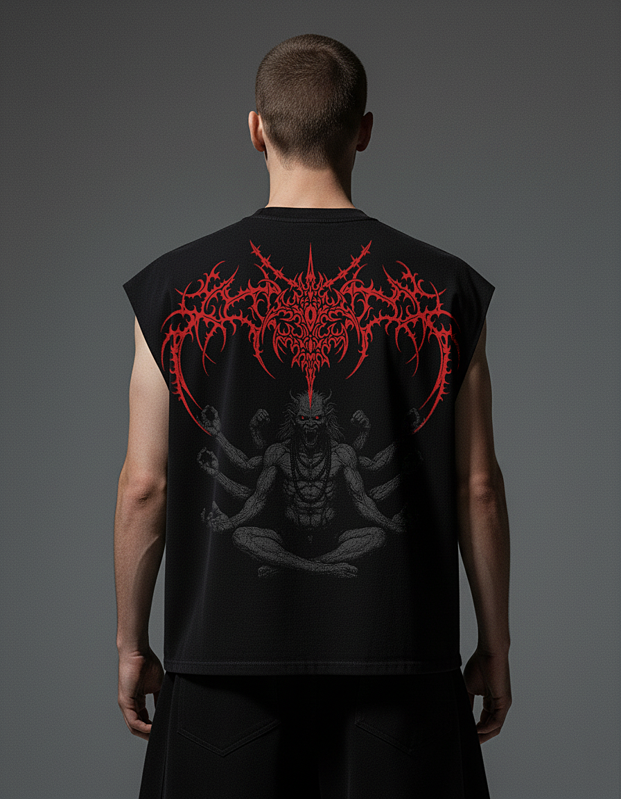 Heretic Black Boxy Unisex Vest