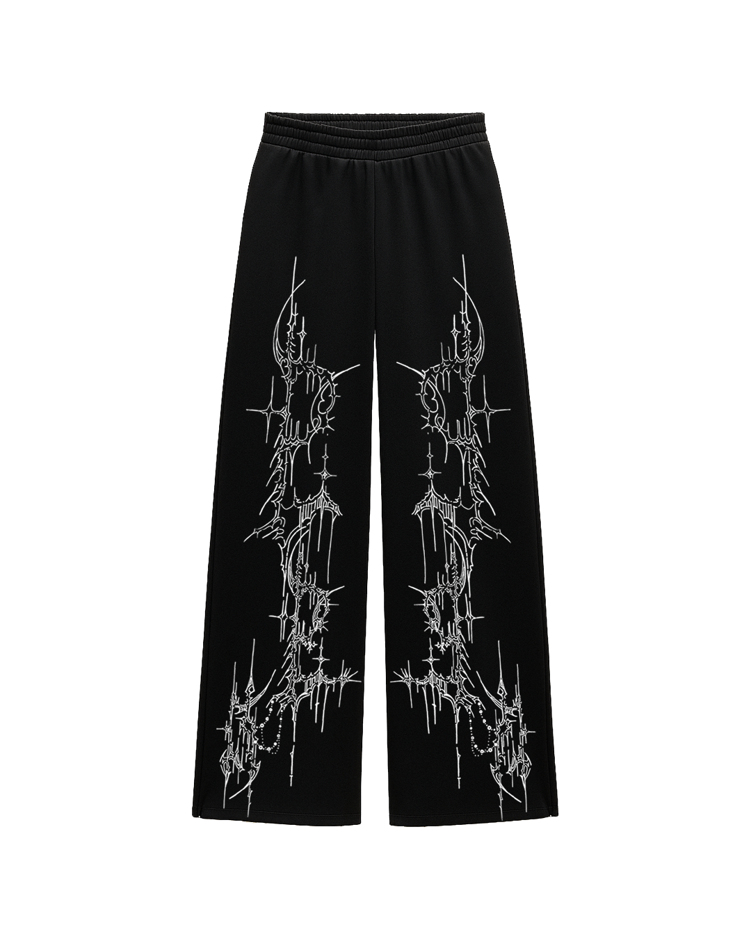 Sigilborn Black Unisex Straight Fit Baggy Pants