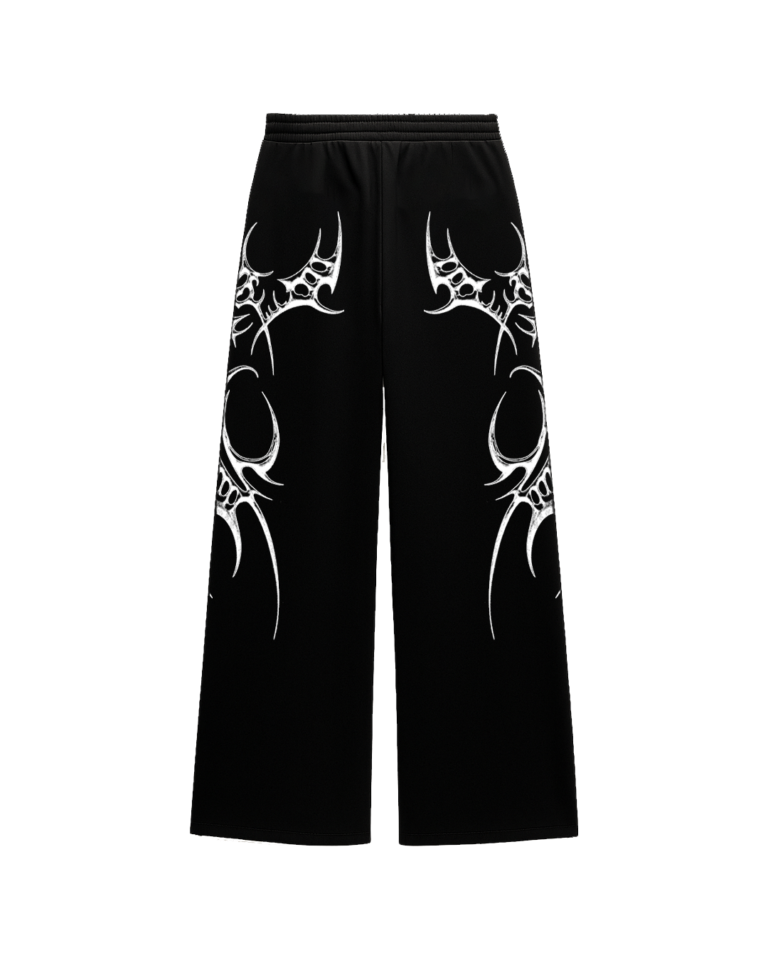 Typhoon Black Unisex Straight Fit Baggy Pants