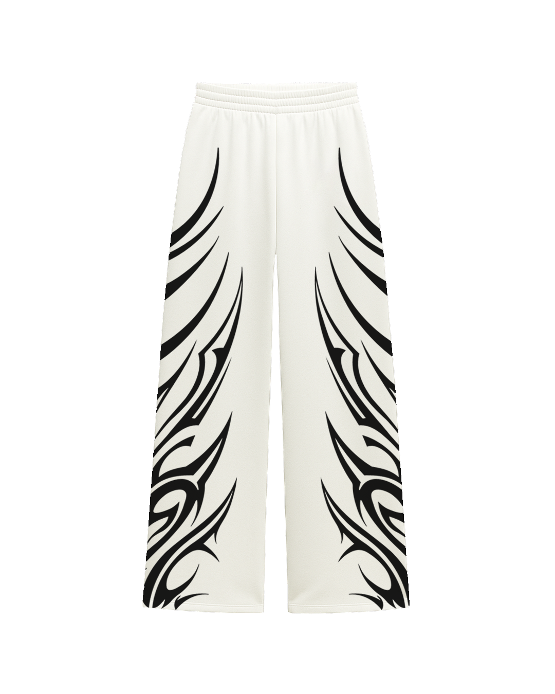 Thorne White Unisex Straight Fit Baggy Pants