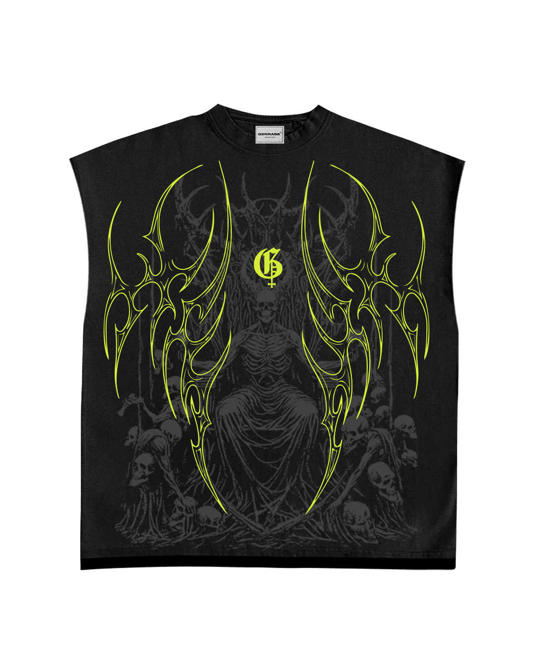 Kshama Unisex Black Boxy Vest