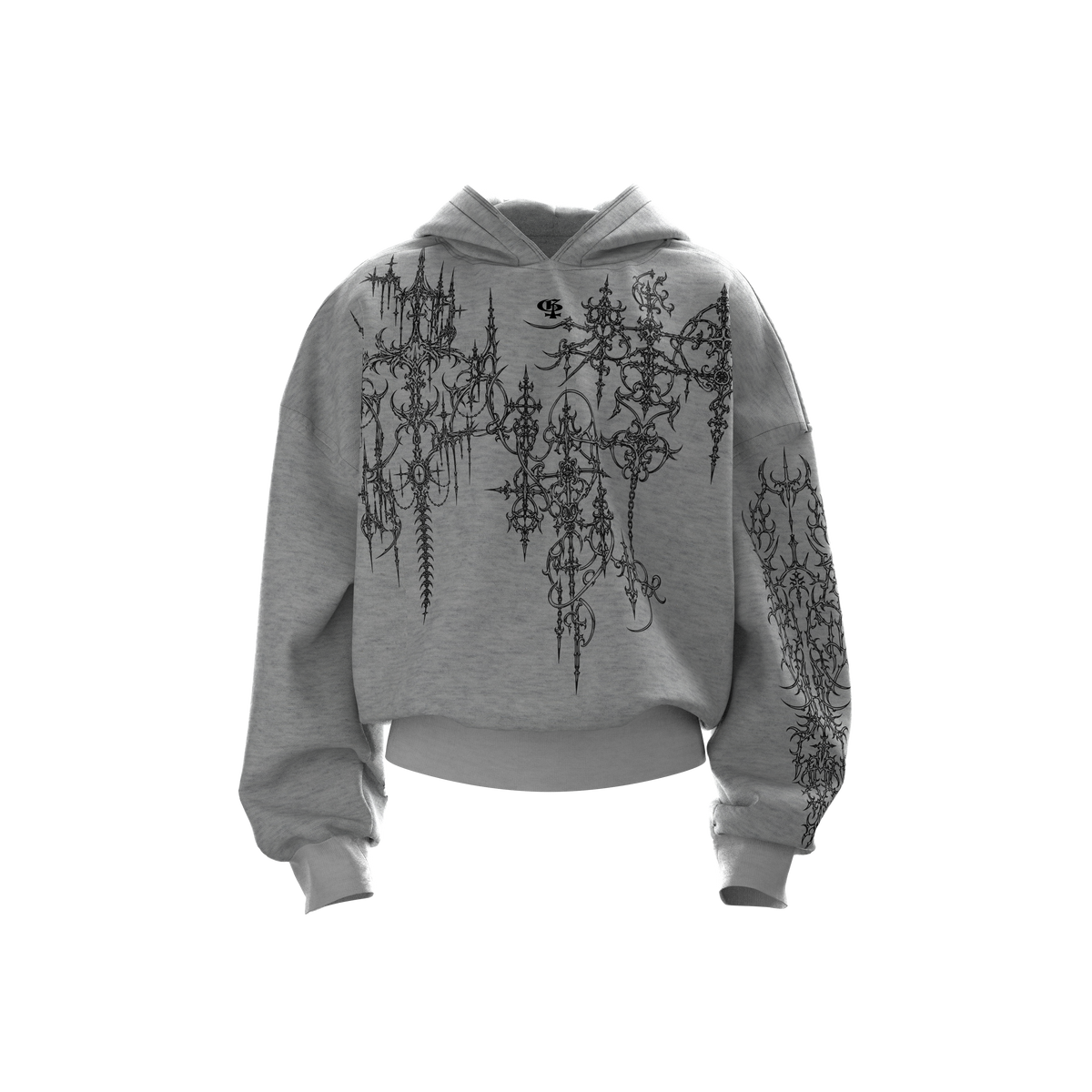 Nexus Melange Boxy Hoodie