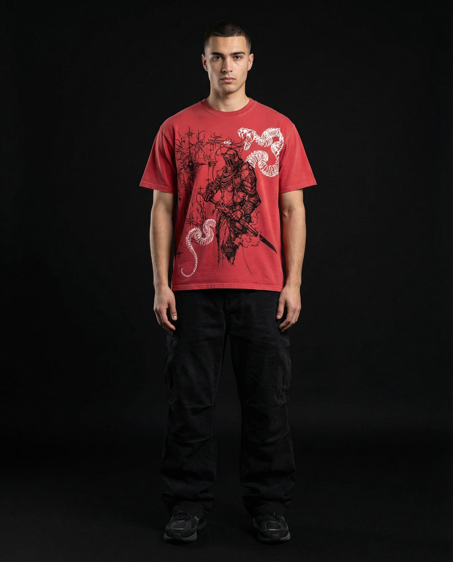 Rust Red Boxy Oversized Tshirt