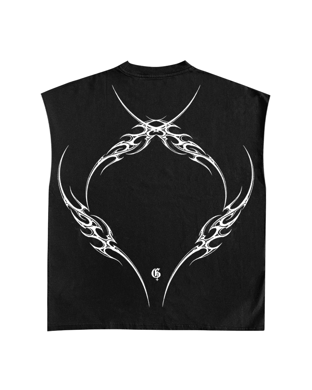 Maria Unisex Black Boxy Vest