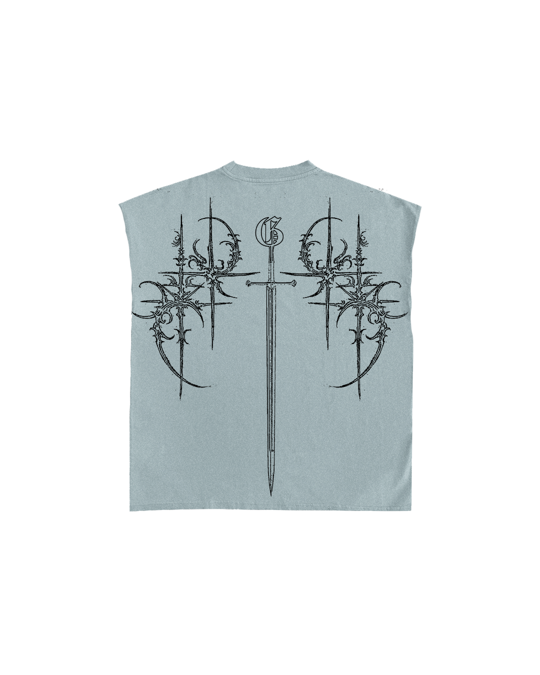 Sky Blue Demon Unisex Boxy Vest