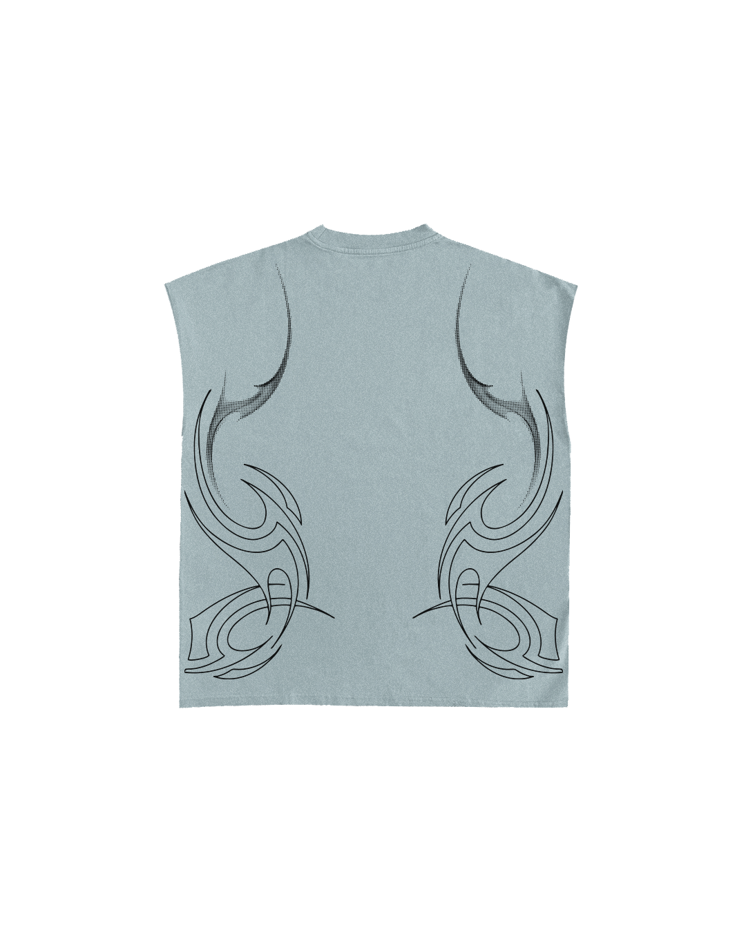 Hollow Sky Blue Boxy Unisex Vest
