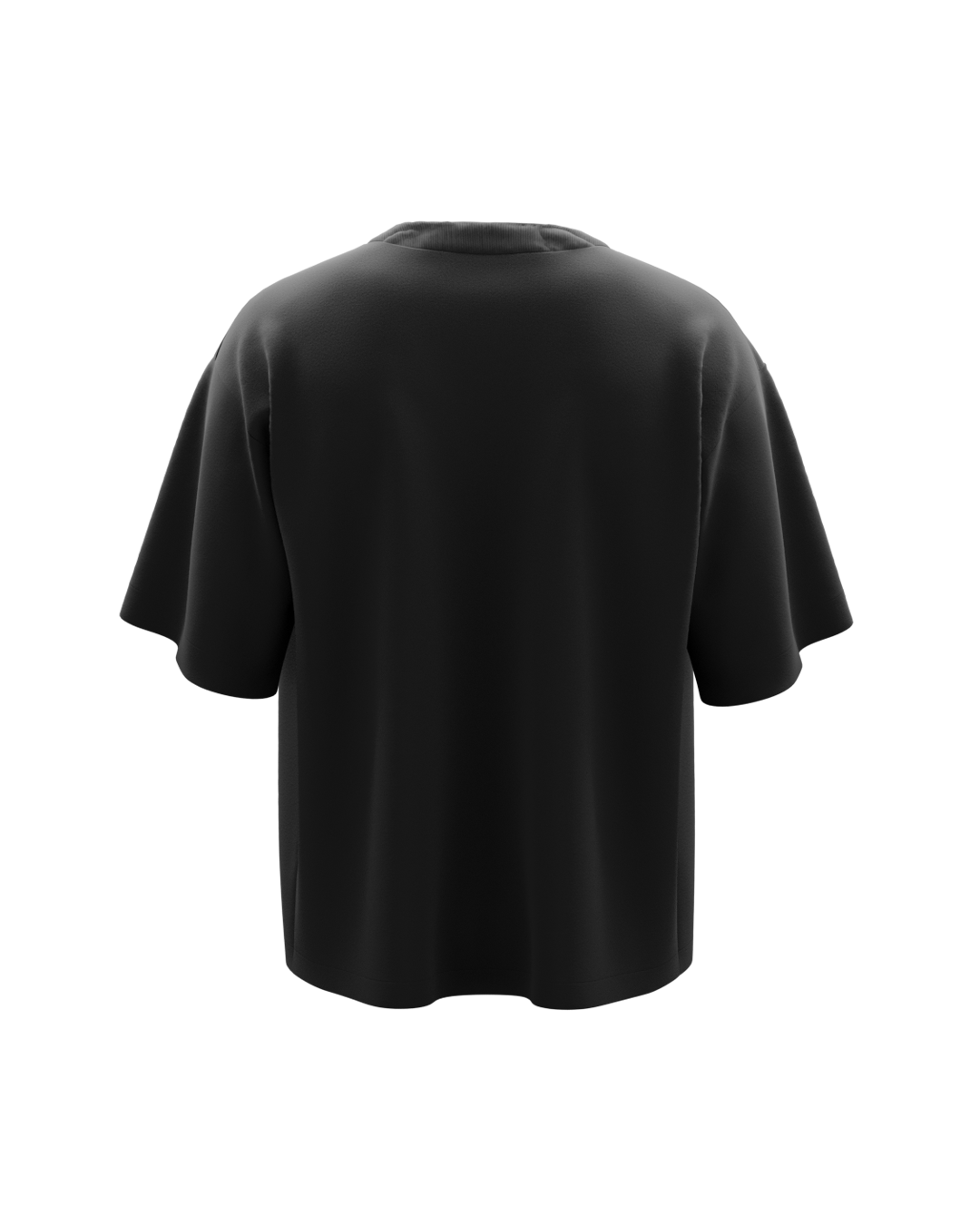 Basic Black Boxy Genrage Oversized Tshirt