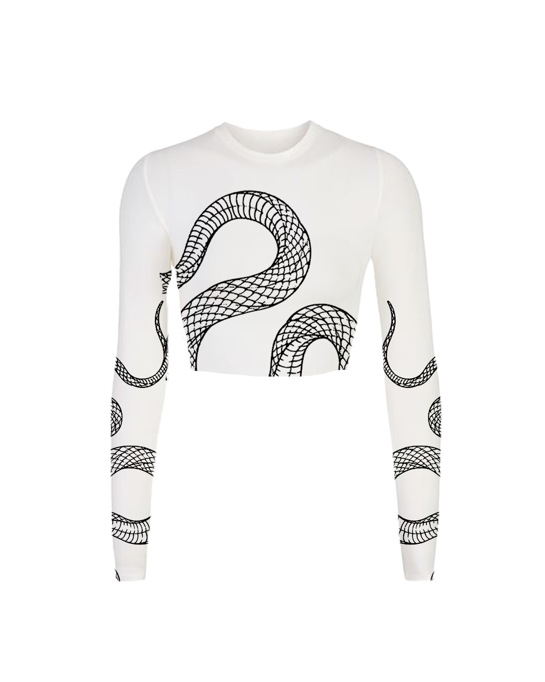 White Phenom Women's Long Sleeve Baby Tee