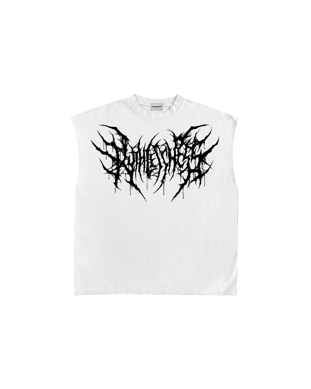 White Ruthless Boxy Vest