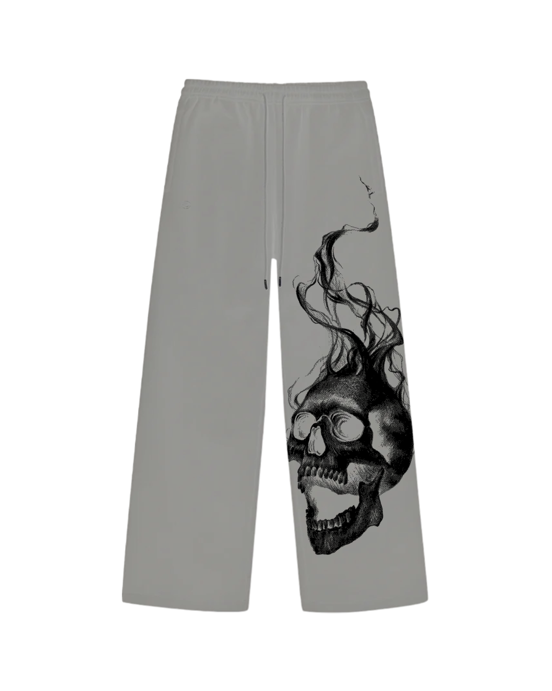 Haunt Unisex Grey Straight Fit Baggy Pants