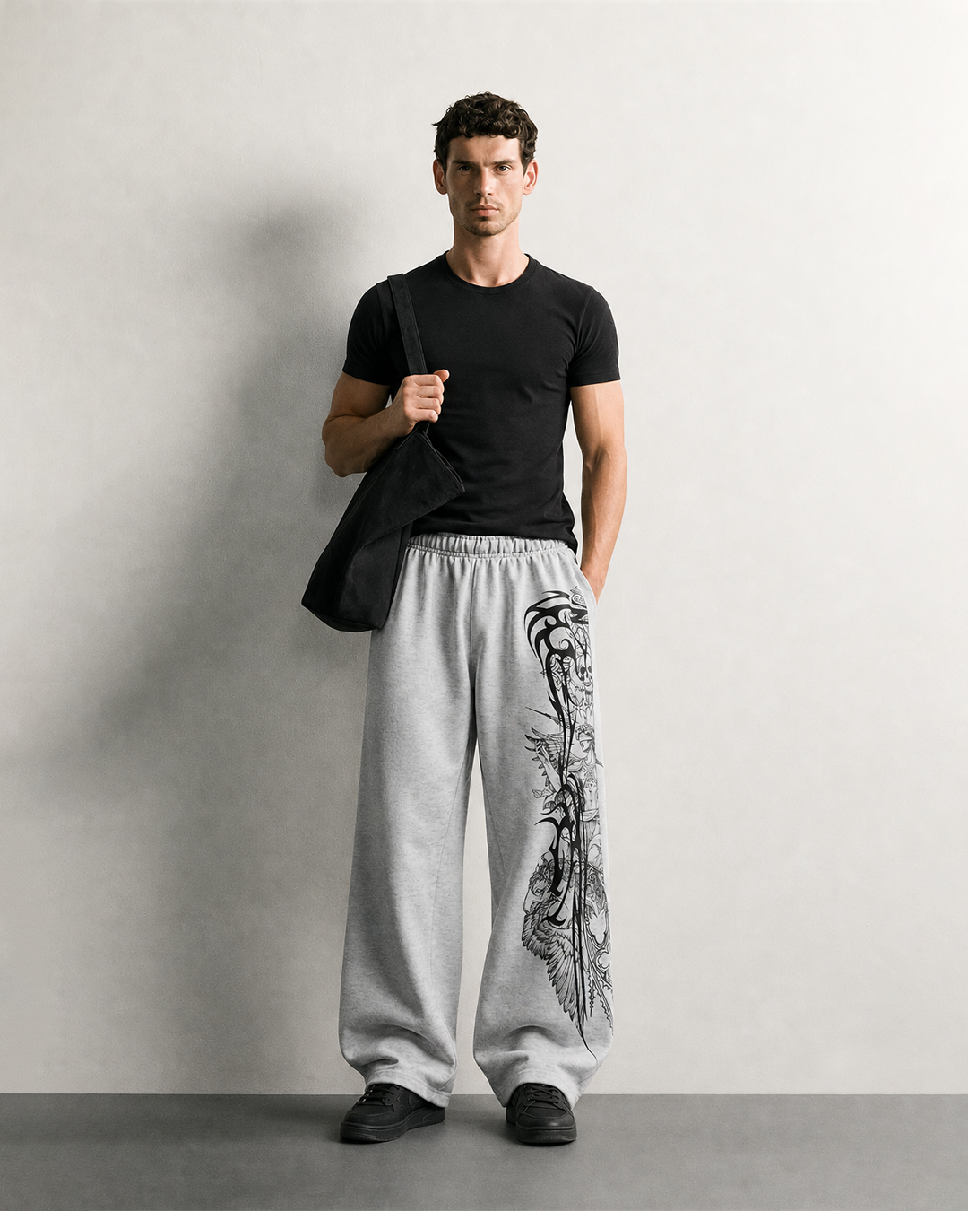 Basilisk Grey Baggy Pants