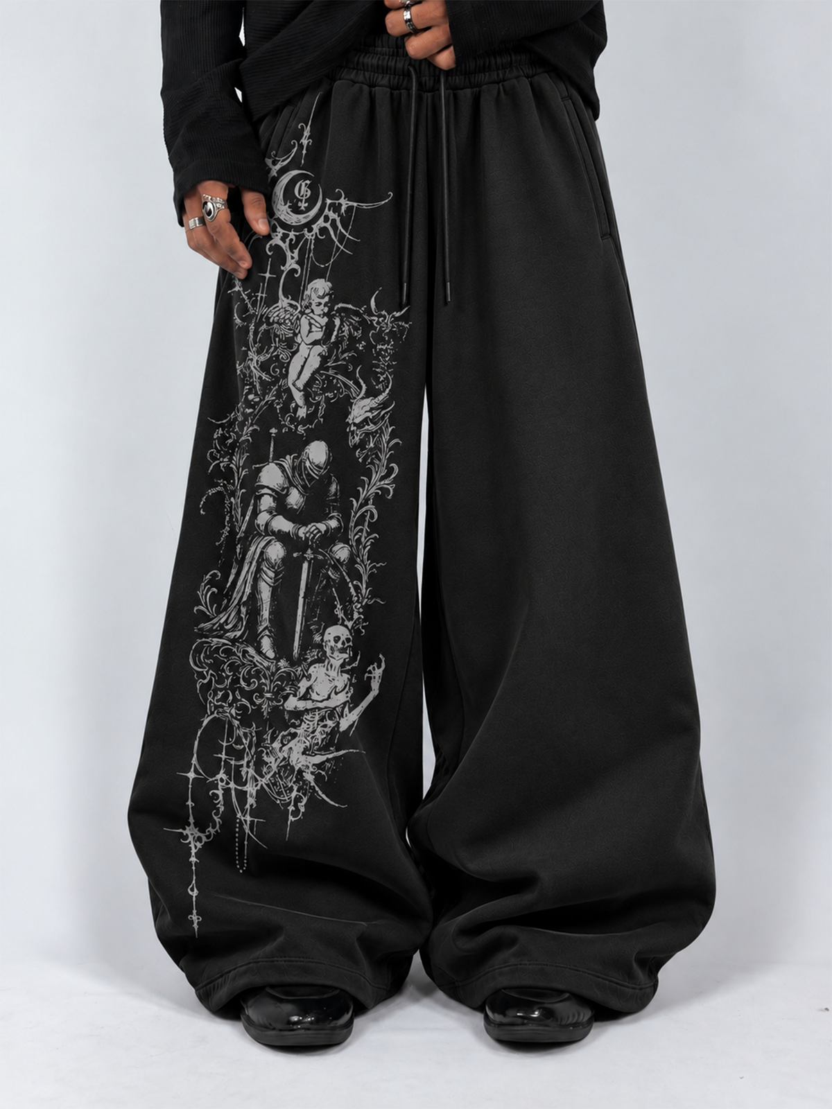 Wraeth Black Baggy Pants