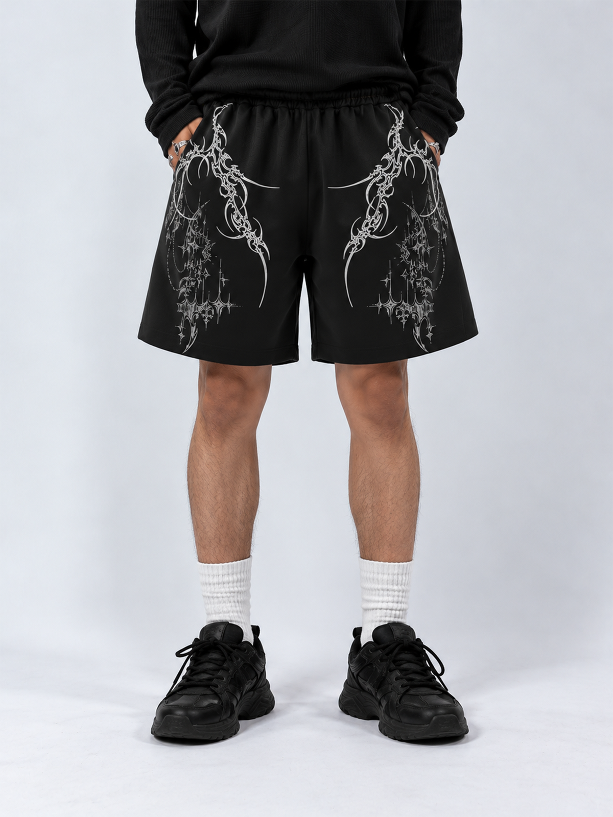 Sigil Black Unisex Shorts