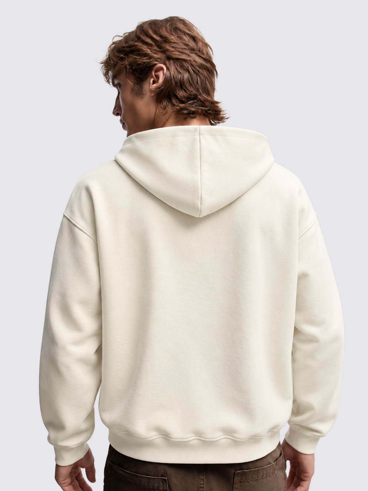 Mutant Beige Boxy Hoodie