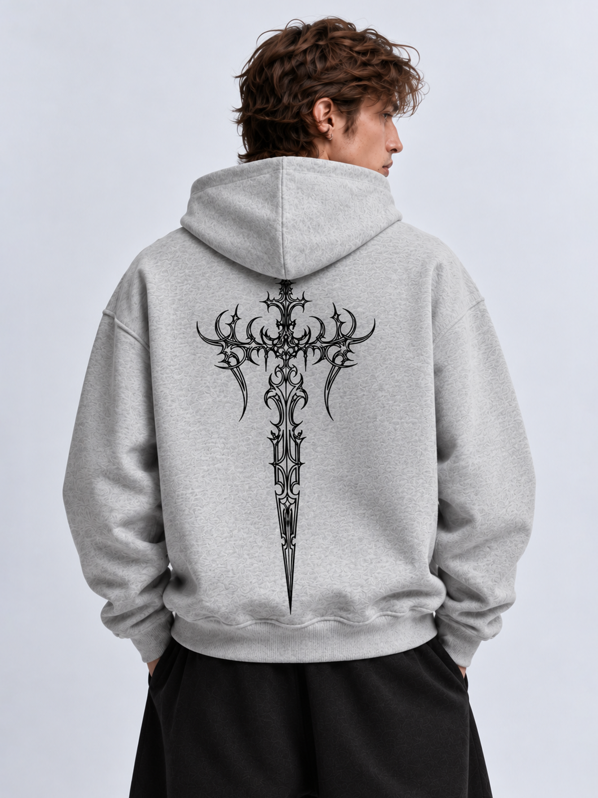 Nexus Melange Boxy Hoodie