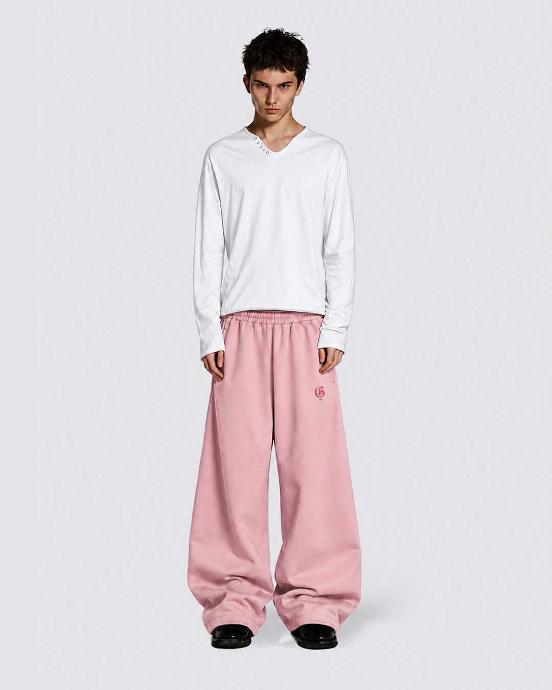 Basic Pink Baggy Pants