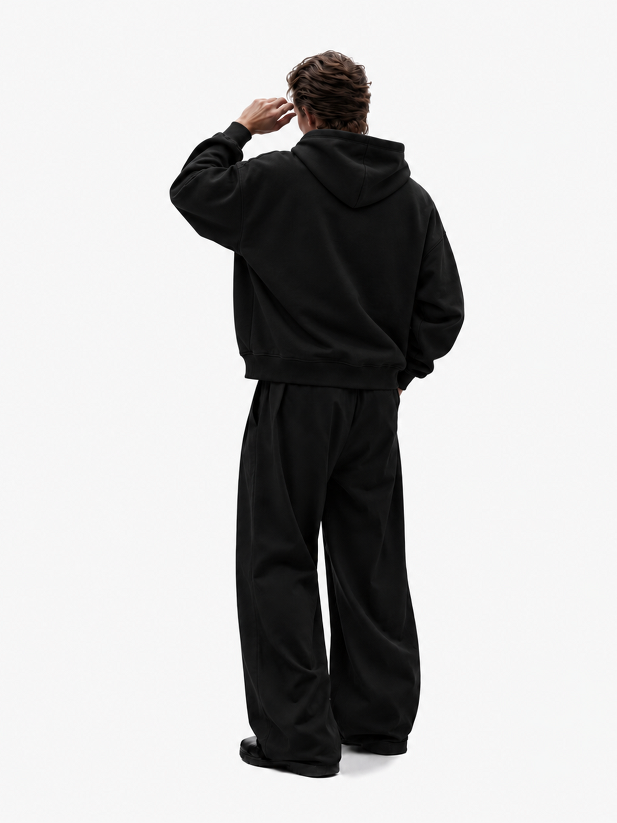 Thesis Black Zipper Hoodie