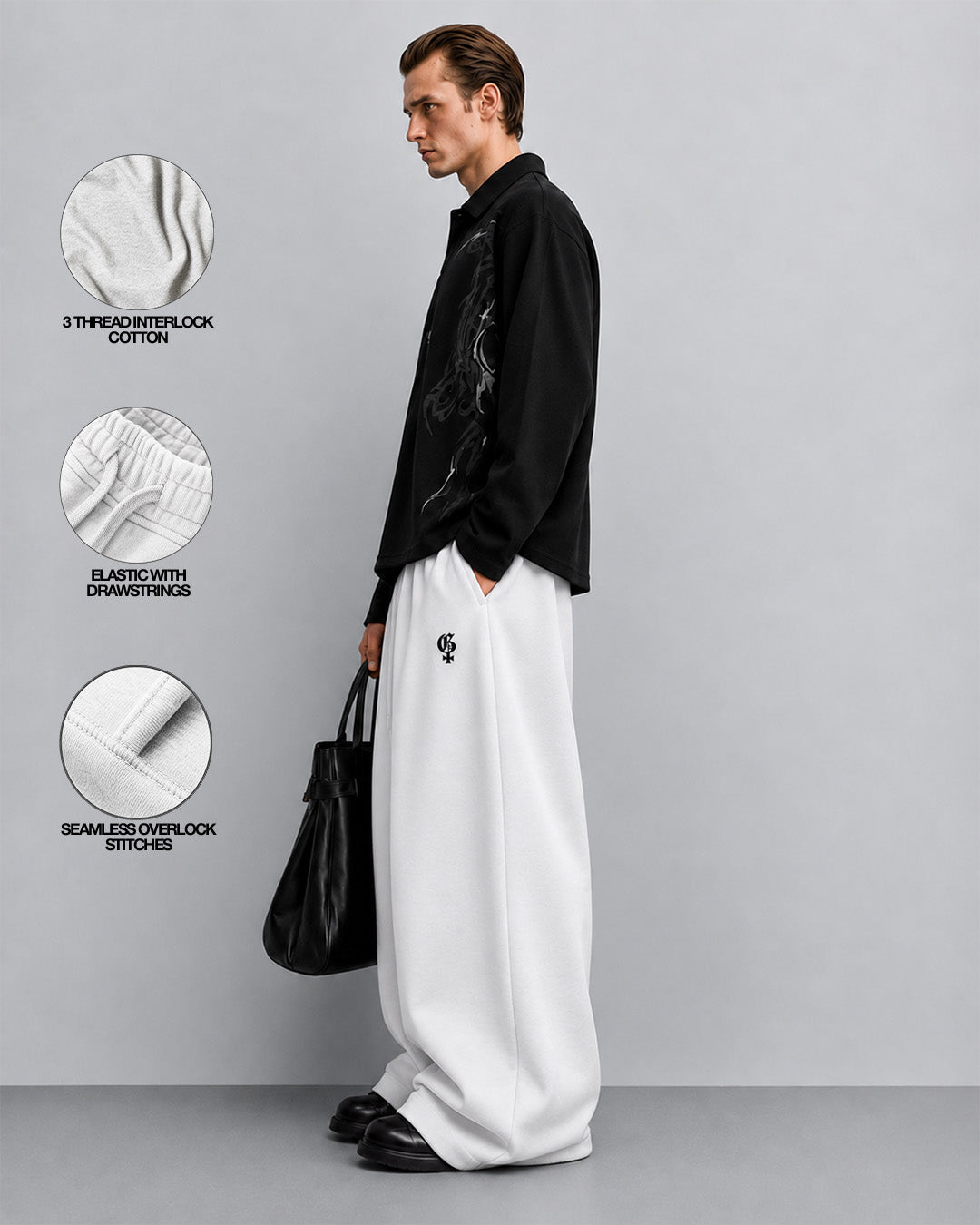 Genrage White Balloon Pants