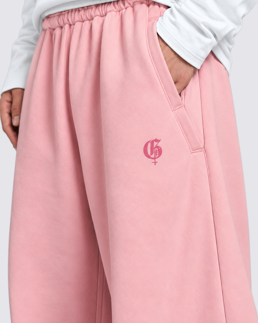 Basic Pink Baggy Pants