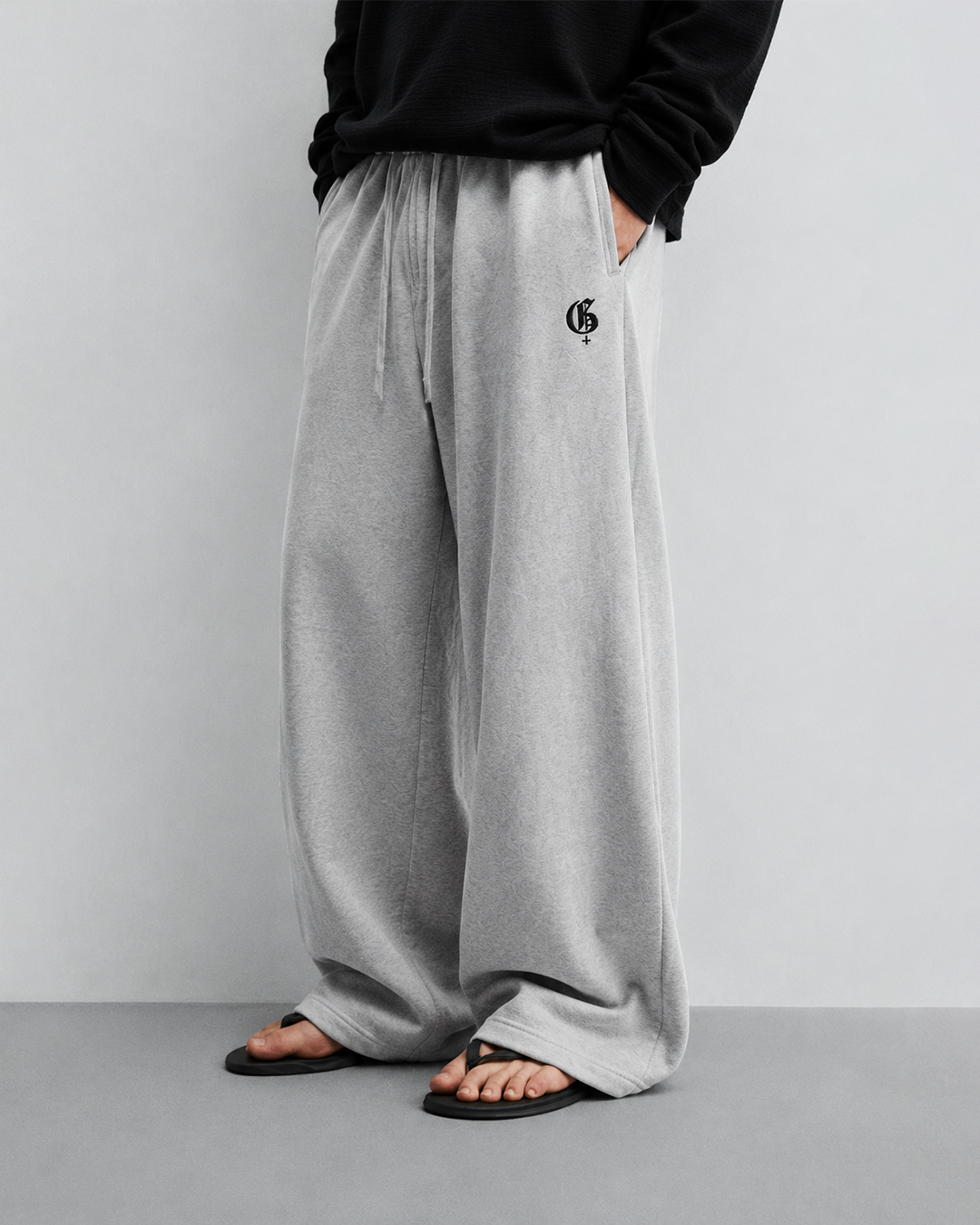 Basic Grey Baggy Pants