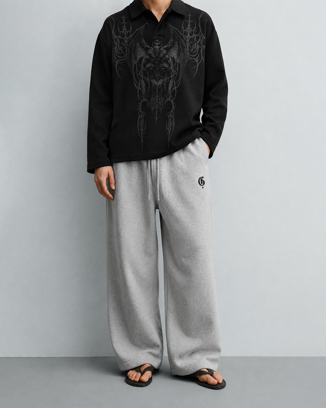 Basic Grey Baggy Pants