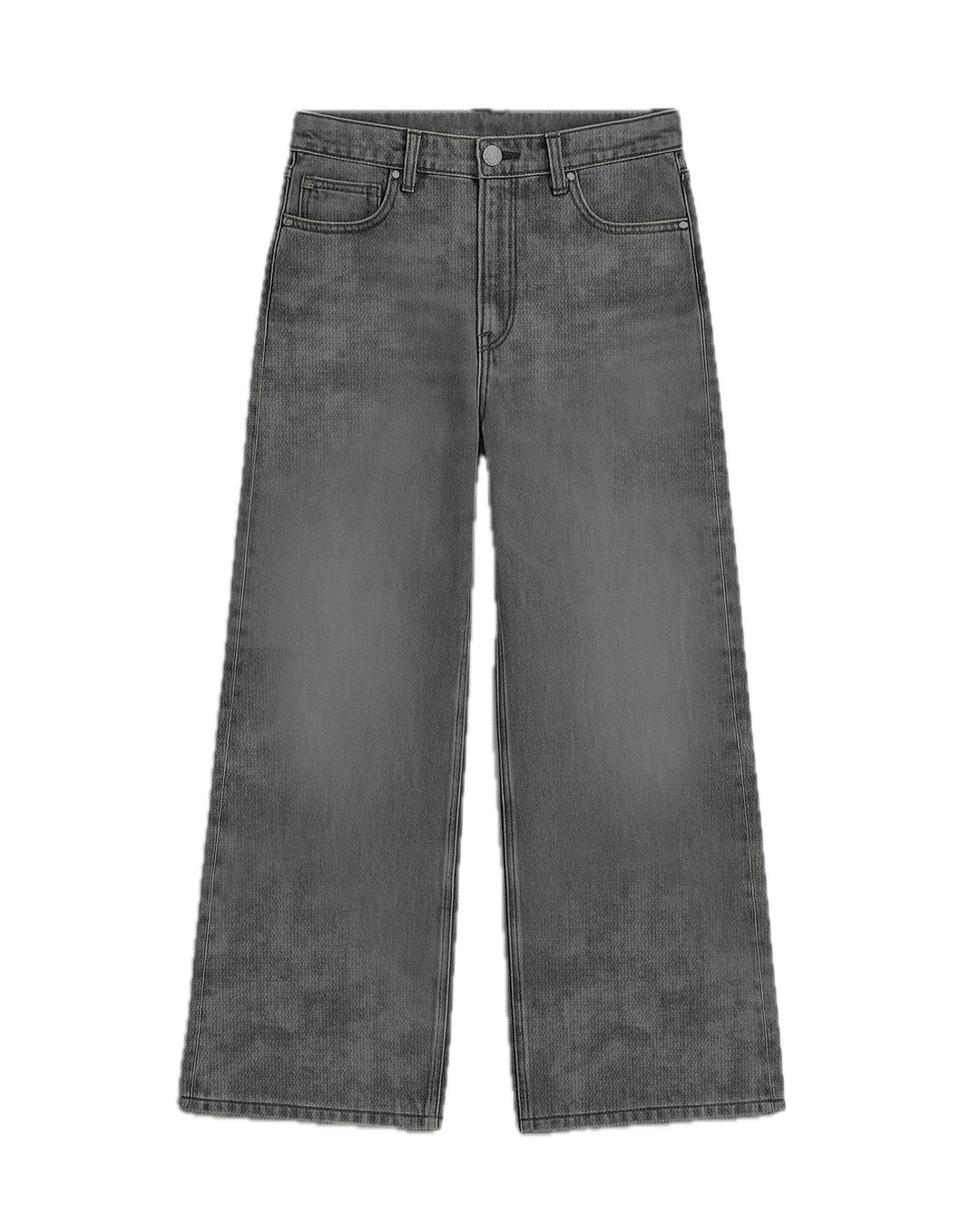 Smack Grey Washed Baggy Jeans