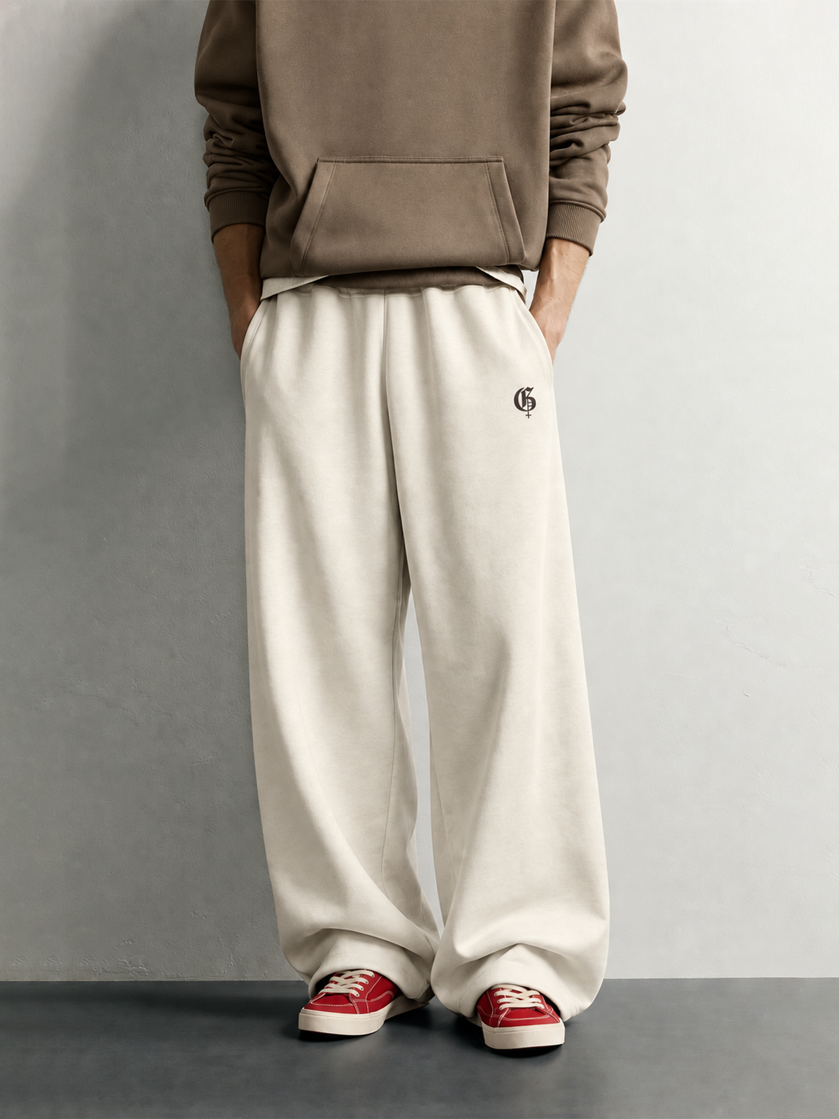 Basic Beige Baggy Pants