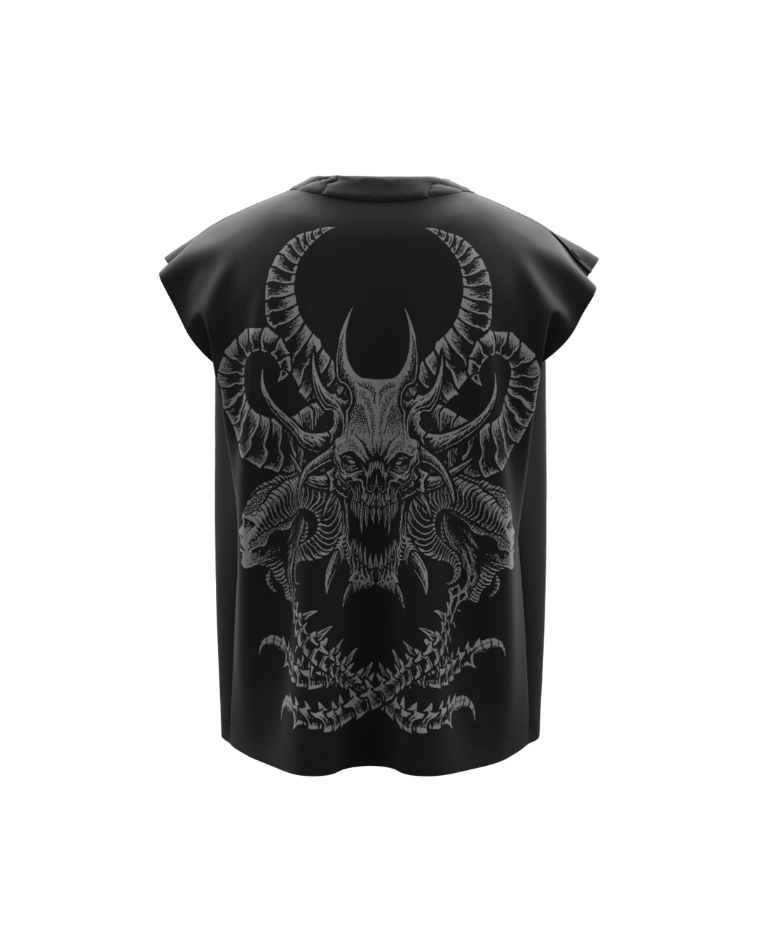 Orb Black Boxy Unisex Vest