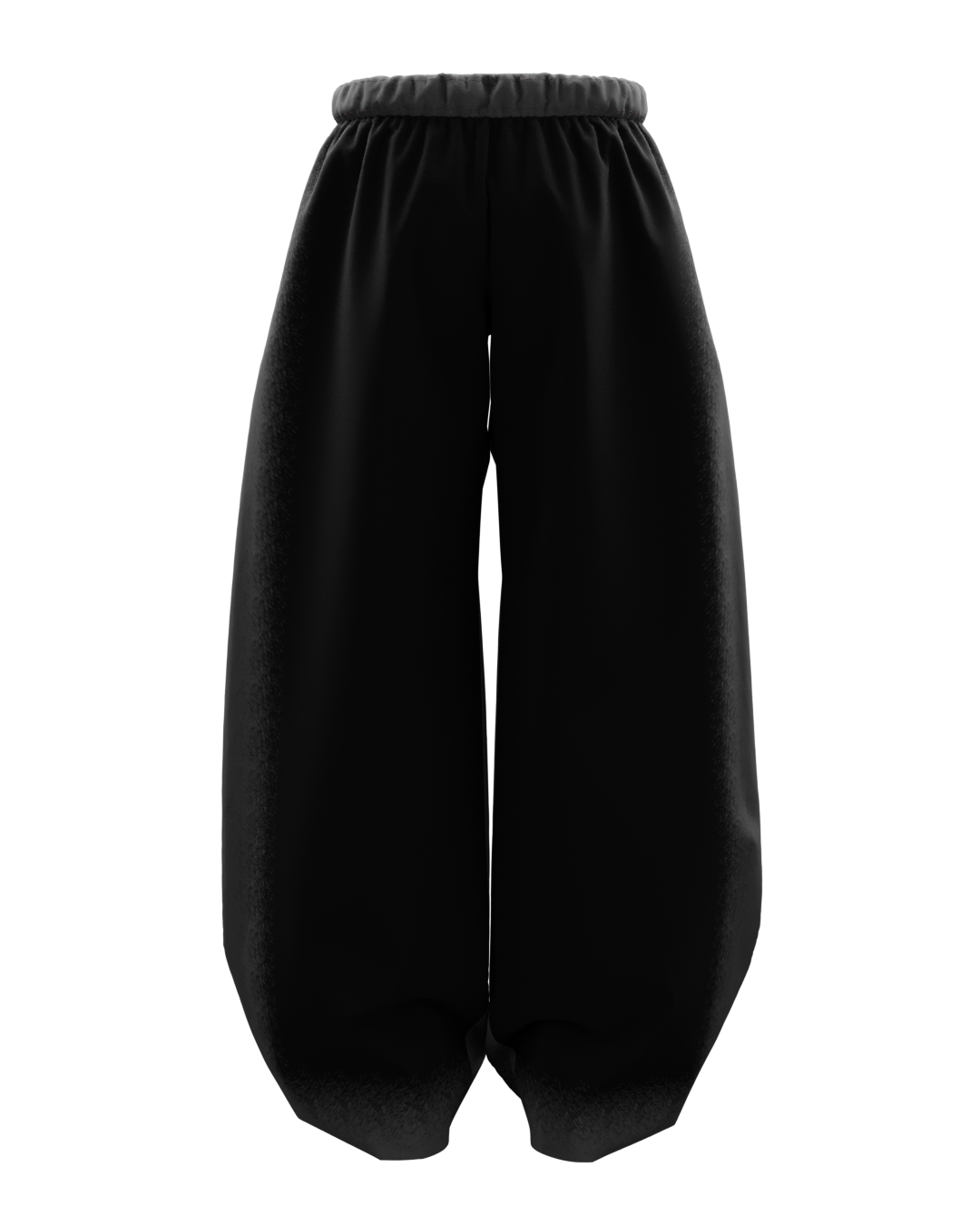 Fade Basic Black Balloon Pants