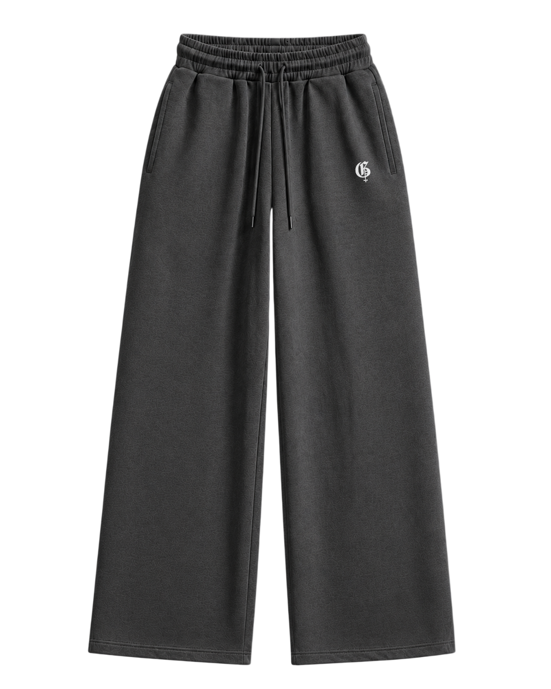 Dark Grey Basic Baggy Pants