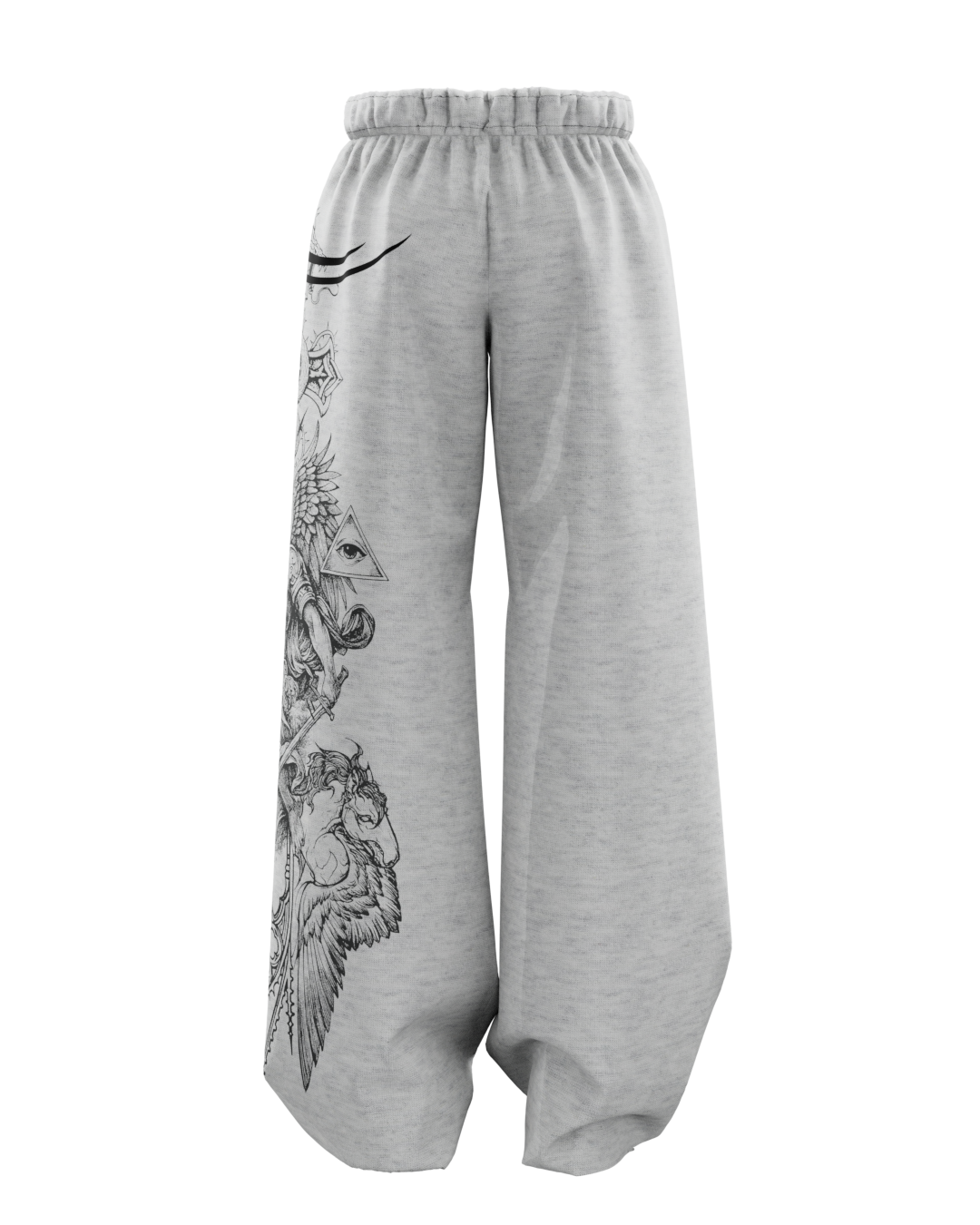 Basilisk Grey Baggy Pants