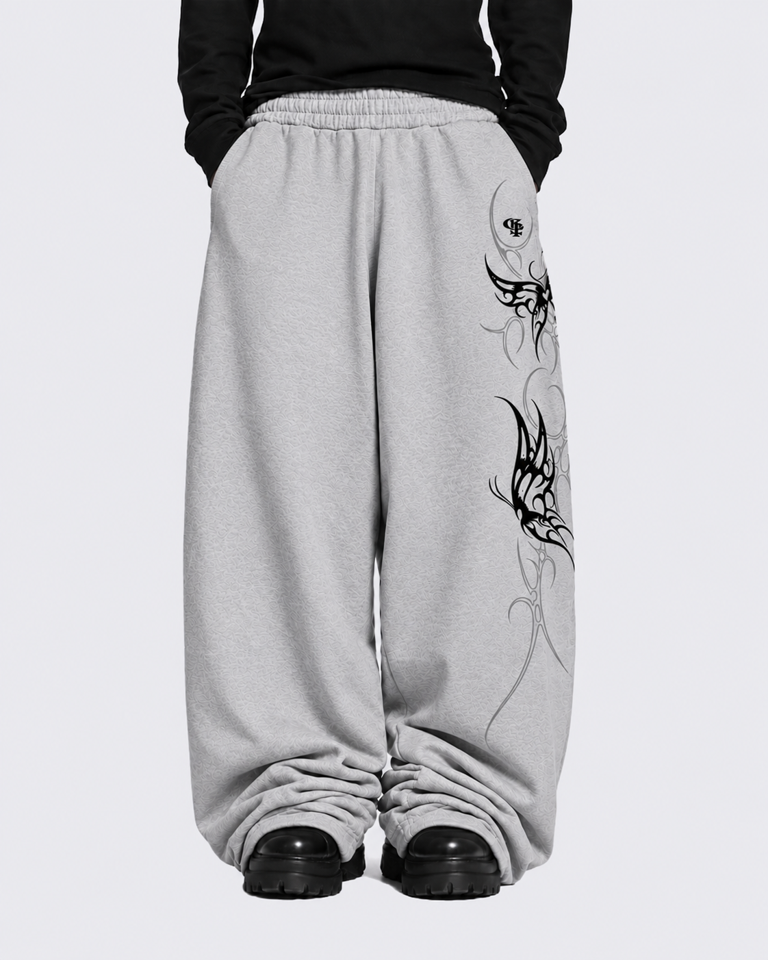Moth Grey Baggy Pants