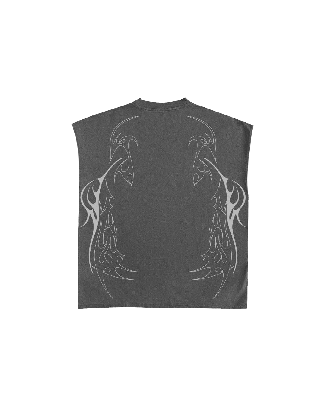 Cipher Dark Grey Unisex Boxy Vest