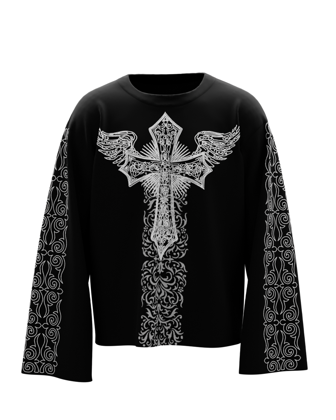 Crux Black Full Sleeve T Shirt