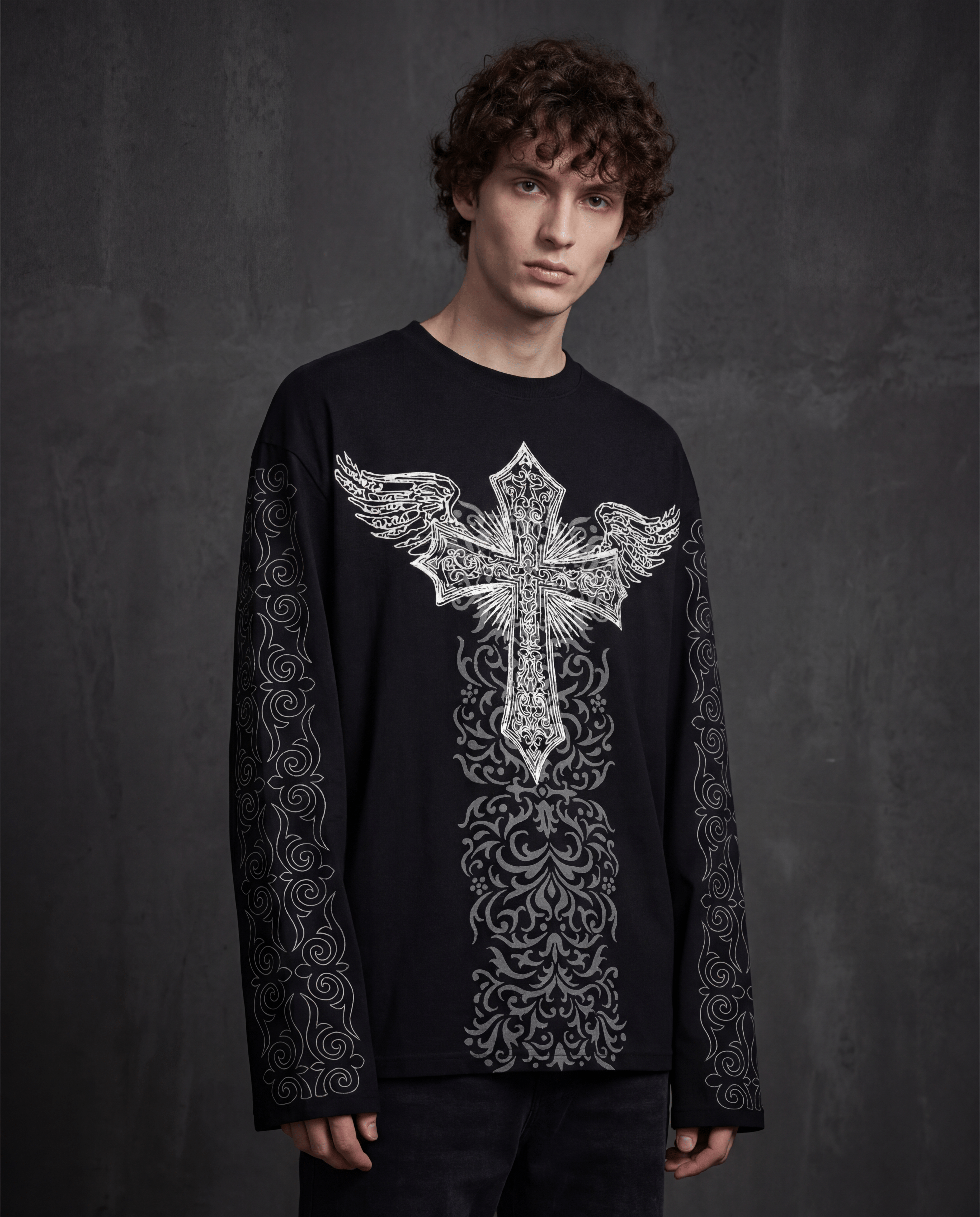 Crux Black Full Sleeve T Shirt