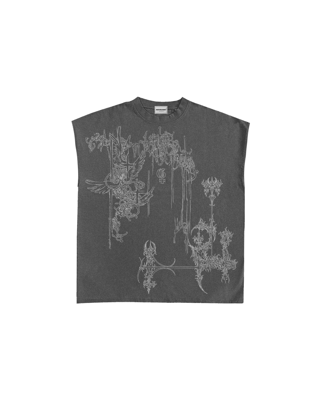 Dredge Dark Grey Unisex Boxy Vest