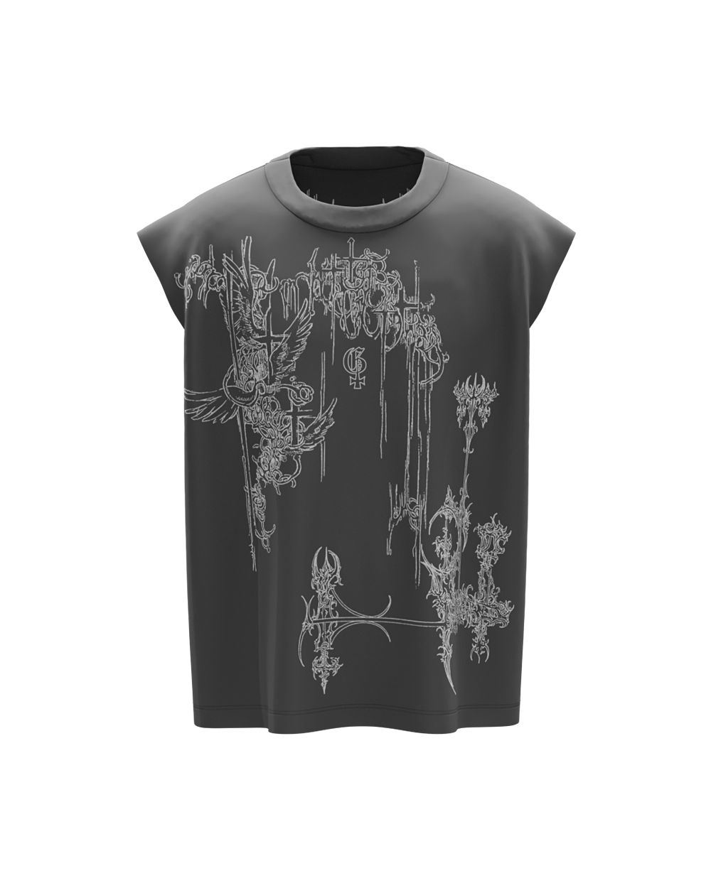 Dredge Dark Grey Unisex Boxy Vest