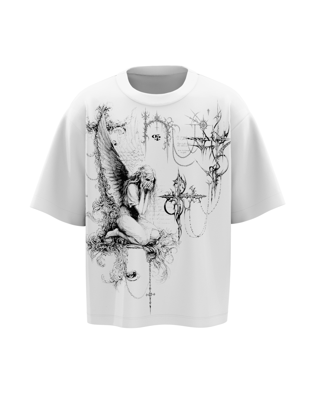 Exile White Boxy Oversized Tshirt