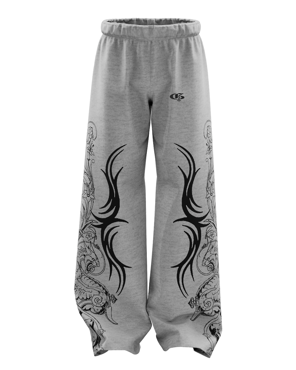 Rygor Melange Unisex Straight Fit Baggy Pants