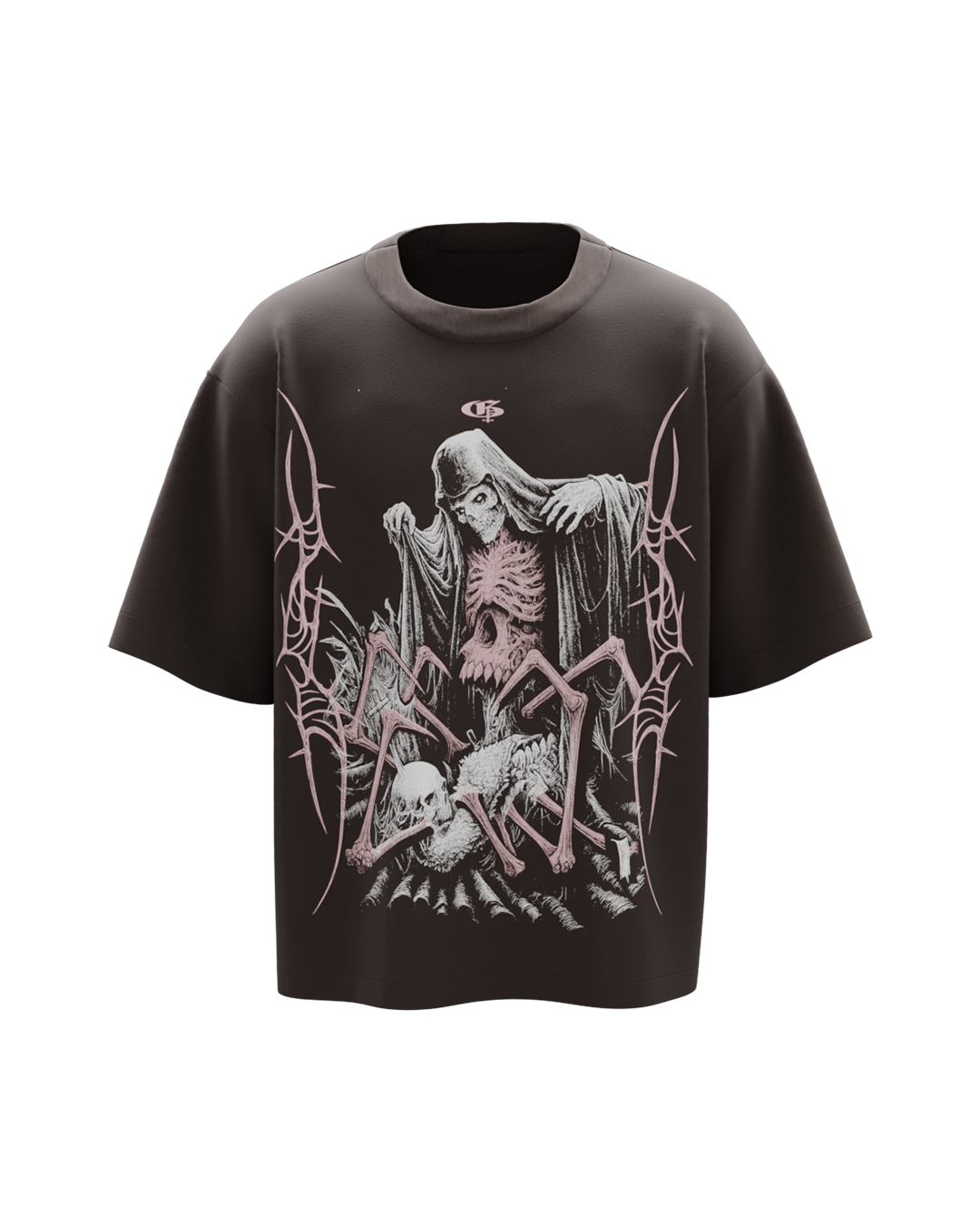 Fang Brown Boxy Oversized Tshirt