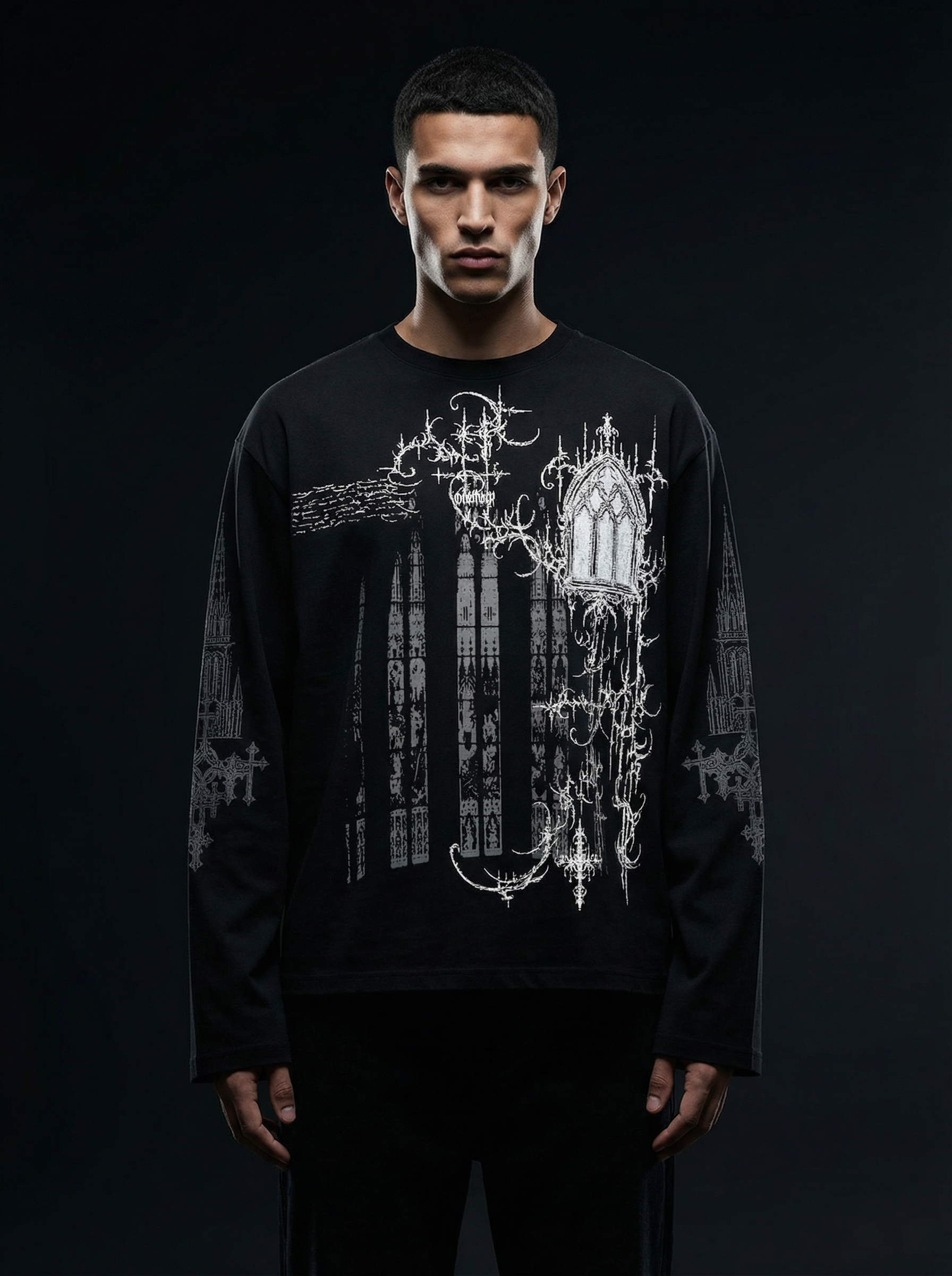 Faith Black Full Sleeve T Shirt
