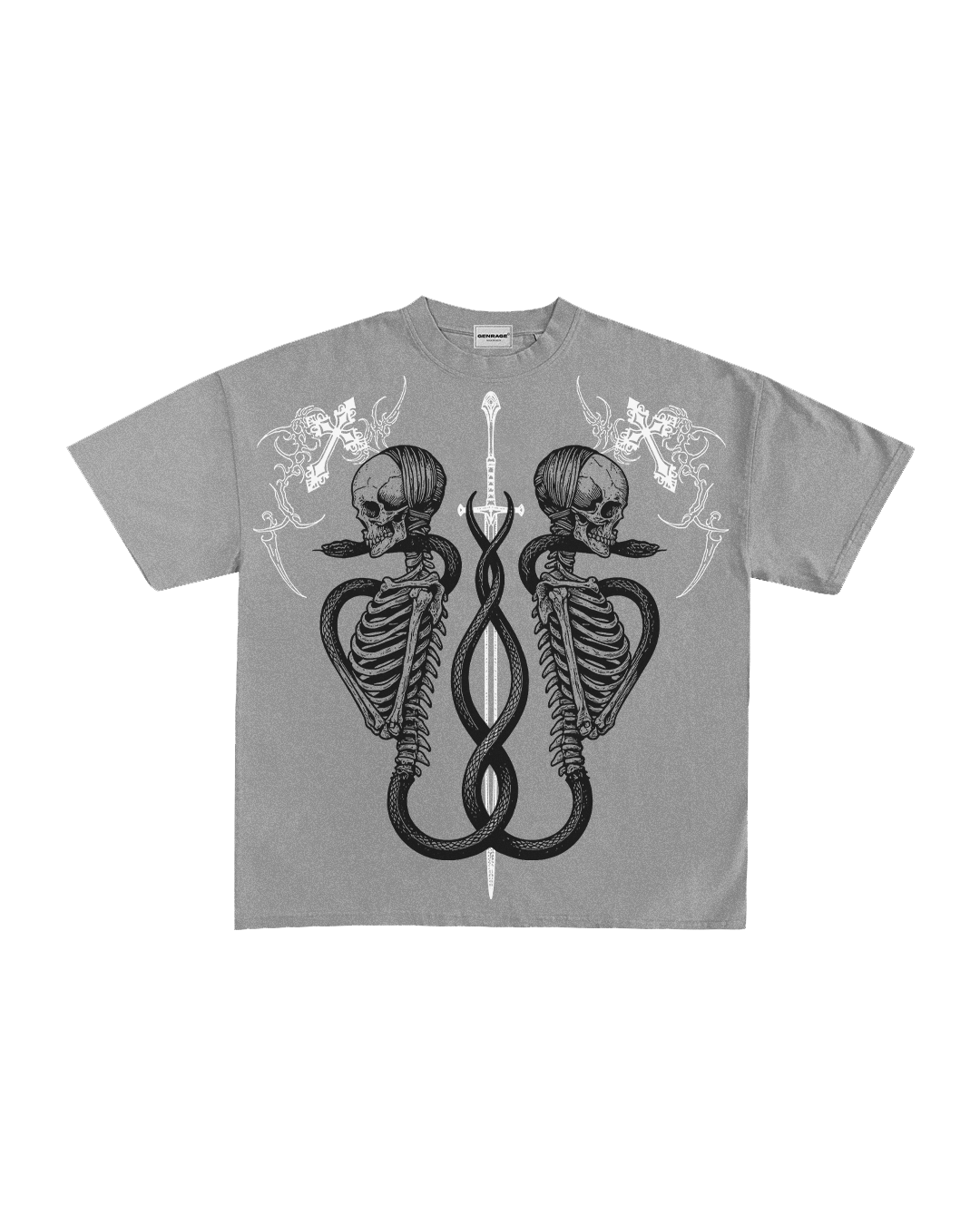 Warlock Grey Boxy Oversized Tshirt