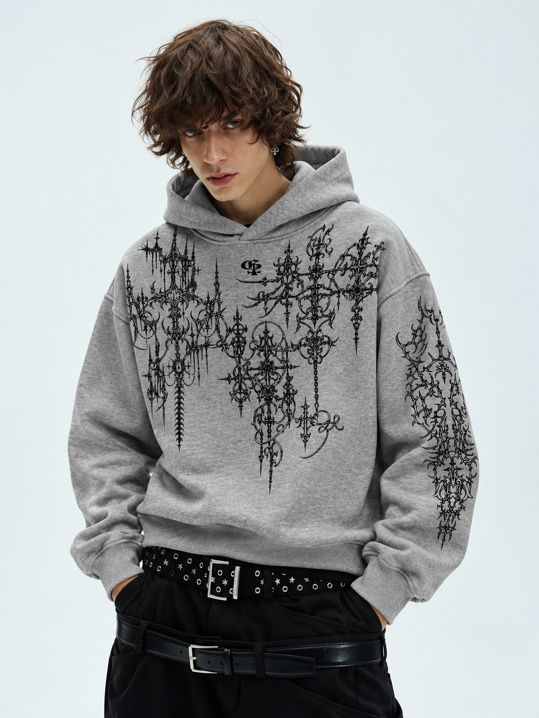 Nexus Melange Boxy Hoodie