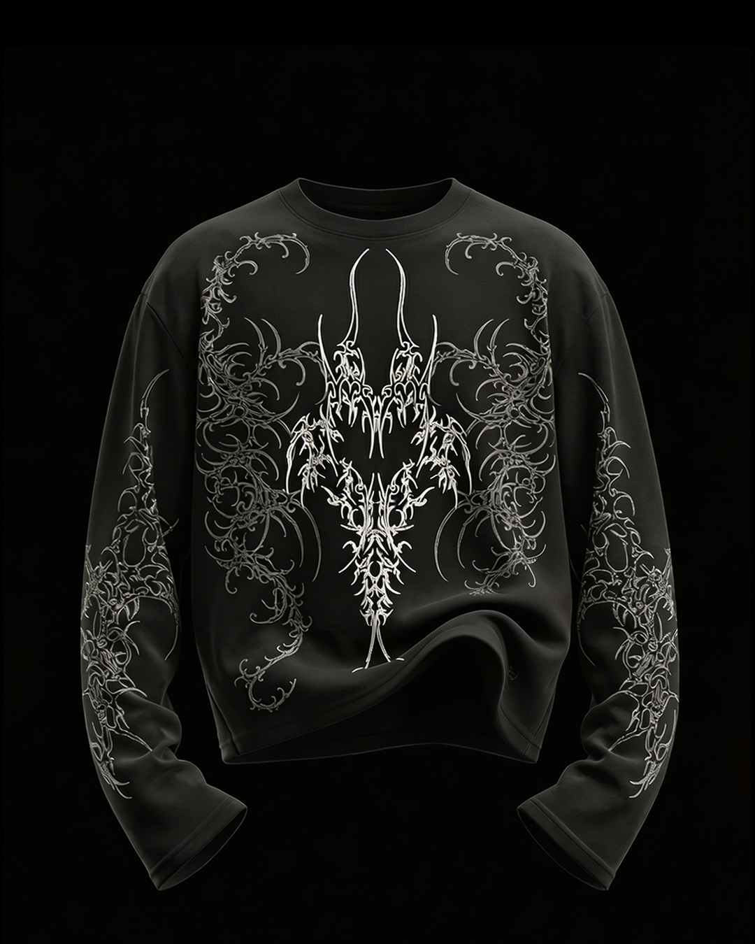 Grave Black Full Sleeve T Shirt