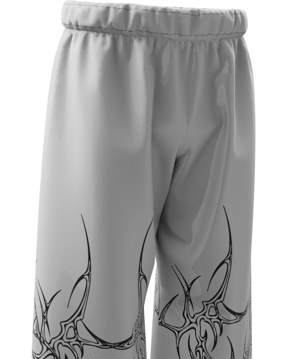 Grey Mutation Unisex Straight Fit Baggy Pants