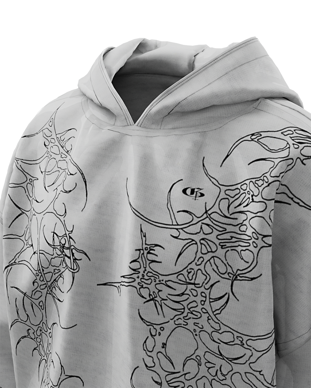 Grey Reaven Boxy Oversized Hoodie