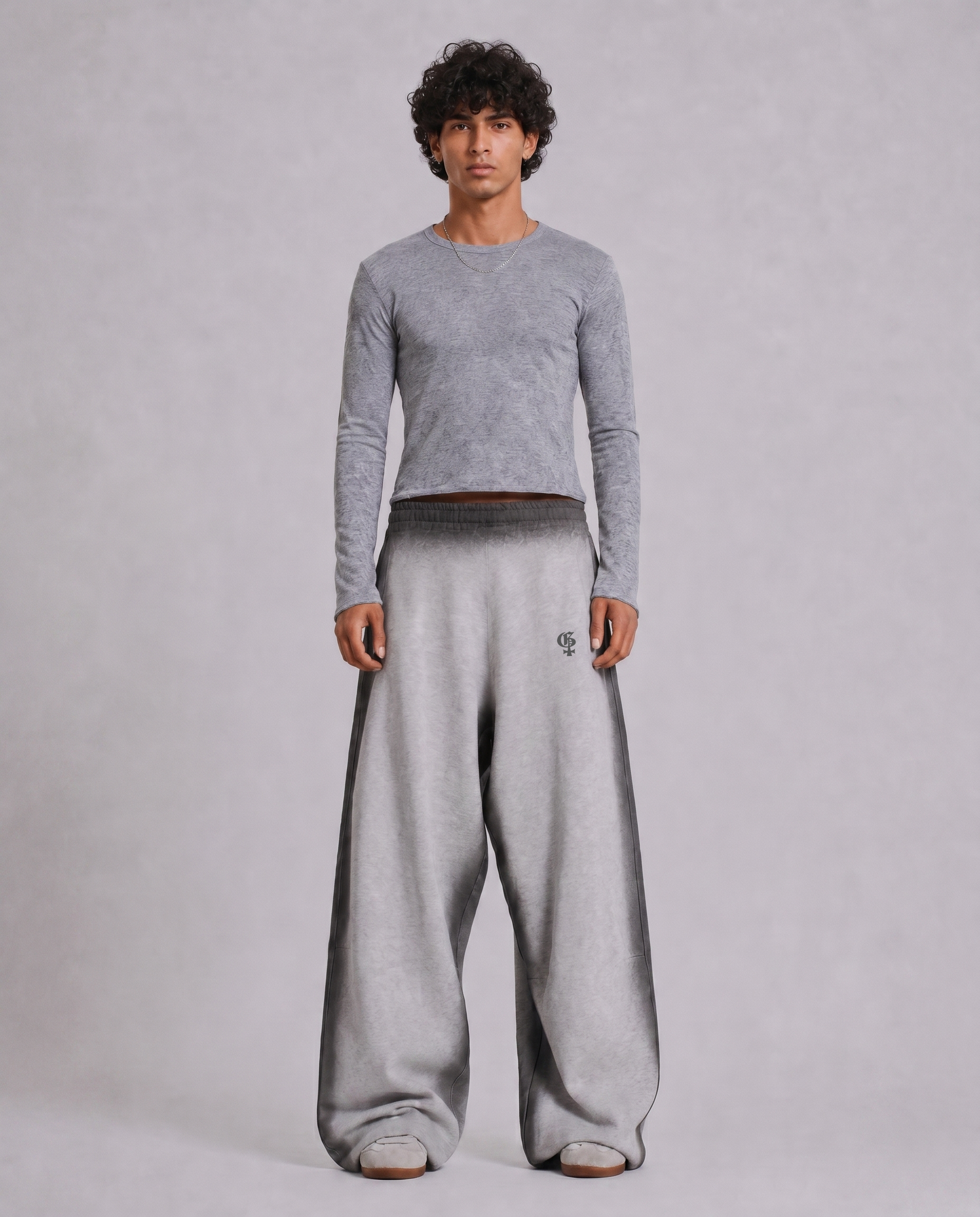 Fade Grey Balloon Pants